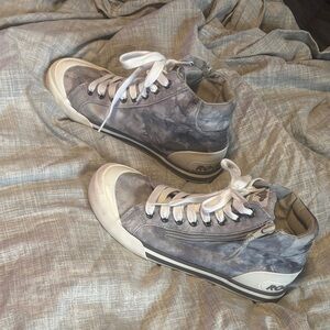 Womens Stylish Gray High-Top Sneakers